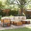 vidaXL Set Divano da Giardino 7 pz con Cuscini Legno Massello Acacia