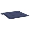 vidaXL Cuscini per Pallet 2 pz Blu Marino 40x40x4 cm in Tessuto Oxford