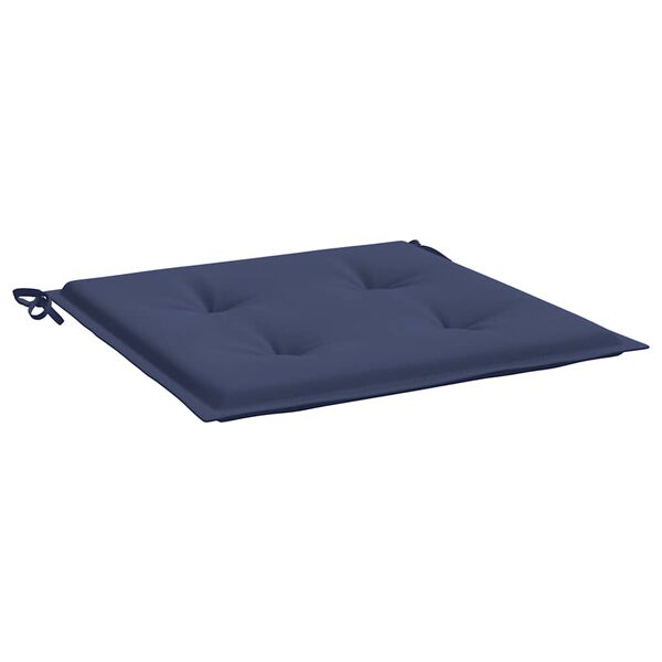 vidaXL Cuscini per Pallet 2 pz Blu Marino 40x40x4 cm in Tessuto Oxford
