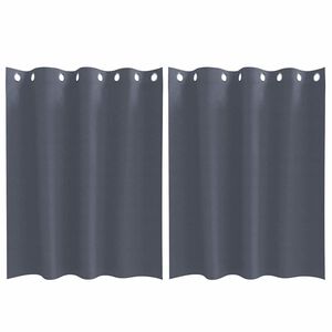 vidaXL Tende Blackout con Anelli 2 pcs Antracite 140 x 140 cm