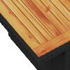 vidaXL Set Divani da Giardino 11 pz con Cuscini Polyrattan Acacia Nero