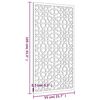vidaXL Decorazione Muro da Giardino 105x55 cm Moresco Acciaio Corten