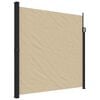 vidaXL Tenda da Sole Laterale Retrattile Beige 200x600 cm