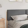 vidaXL Testiera imbottita con testiera Grigio Naturale e Chiaro 200 cm