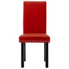 vidaXL Sedie da Pranzo 6 pz Rosso Vino in Similpelle