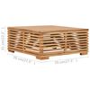 vidaXL Set Divani da Giardino 11 pz Cuscini Grigio Scuro Legno di Teak