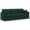 vidaXL Set di divani 2 pcs Verde Scuro 228 x 78 x 80 cm Velluto