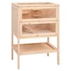 vidaXL Gabbia per criceti 55x40x80 cm in legno massello di abete