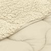 vidaXL Duvet Estivo Crema 135 x 200 cm Microfibra e Fleece Teddy