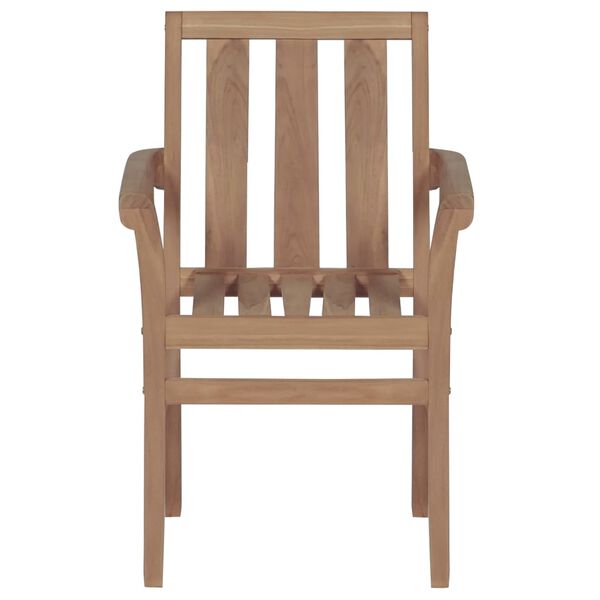 vidaXL Sedie da Giardino 2 pz con Cuscini Verdi Massello di Teak