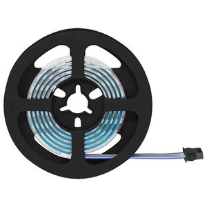 vidaXL Striscia LED 4 pcs Nero e trasparente 120 x 0,8 x 0,3 cm