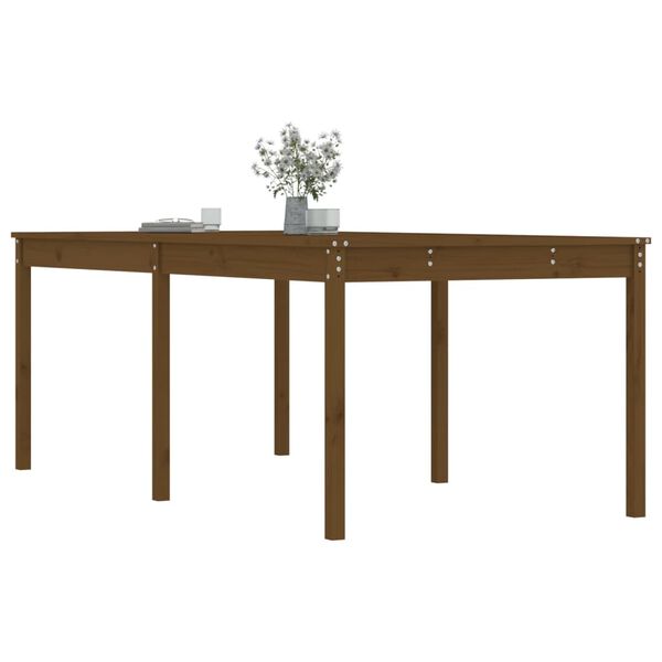 vidaXL Tavolo da Giardino Ambra 203,5x100x76cm Legno Massello di Pino