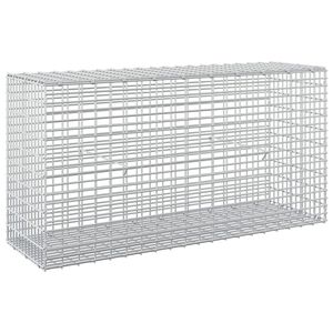 vidaXL Gabione con Filo da 5 mm e Rete da 5x2,5 cm 100x30x50 cm