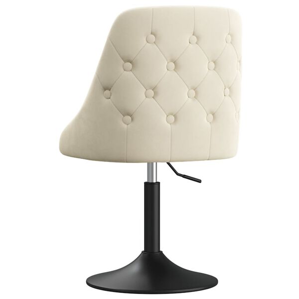 vidaXL Sedie da Pranzo 2 pz Crema in Velluto