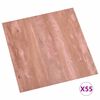 vidaXL Tavole di Pavimento 55 pcs Rosso 5,11 m&sup2; PVC