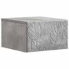 vidaXL Mobiletto da notte a muro Grigio Cemento 49 x 34,5 x 20 cm