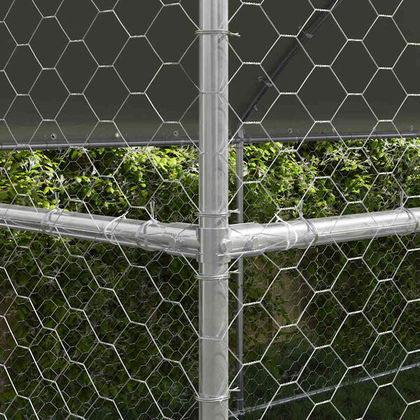 vidaXL Cuccia per cani 3 pcs Argento 6 x 2 x 2 m Acciaio zincato