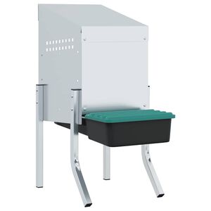 vidaXL Nido per Galline 1 Scomparto con Gambe in Acciaio Zincato