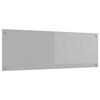 vidaXL Schienale da cucina Grigio chiaro 120 x 40 cm vetro temperato
