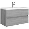 vidaXL Mobile Sottolavabo Grigio Sonoma 80x38,5x45cm Legno Multistrato