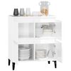 vidaXL Credenza Bianco Lucido 60x35x70 cm in Legno Multistrato