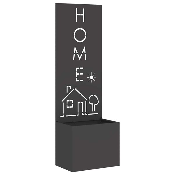 vidaXL Schermo per privacy in giardino Traforo Nero 50 x 140 cm