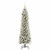 vidaXL Albero di Natale artificiale con 150 LED Verde e bianco 150 cm