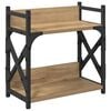 vidaXL Supporto per Stampante Rovere artigianale 40 x 20 x 40 cm