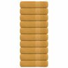 vidaXL Asciugamani FROGN 10 pz Oro 50x100 cm 360 g/m&sup2;