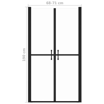 vidaXL Porta per Doccia in ESG Trasparente (68-71)x190 cm