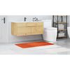 vidaXL Tappetino da bagno antiscivolo Arancione 70 x 120 cm PP