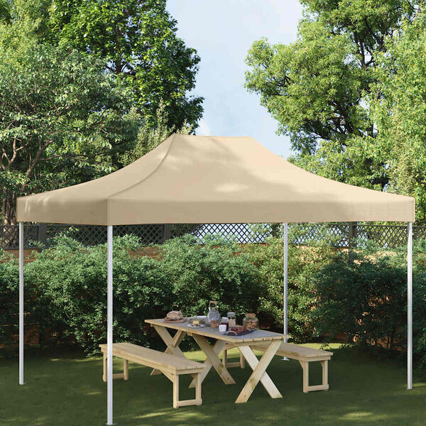 vidaXL Tetto per Tendone per Feste 4x3 m Beige 270 g/m²