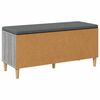 vidaXL Panca per ingresso con cuscino Grigio Sonoma 60 x 38 x 46 cm