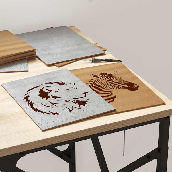 vidaXL Pannelli decorativi 150 pcs Grigio cemento 21 x 30 x 0,27 cm