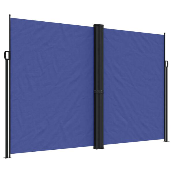 vidaXL Tenda da Sole Laterale Retrattile Blu 220x1000 cm