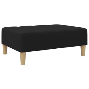 vidaXL Poggiapiedi Nero 77x55x31 cm in Tessuto