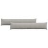 vidaXL Cuscini da Divano 2 pcs Grigio chiaro 200 x 40 cm Tessuto