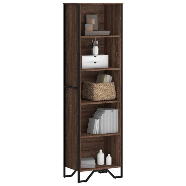 vidaXL Libreria Rovere Marrone 50x31x169 cm in Legno Multistrato