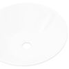vidaXL Lavello da Bagno in Ceramica Porcellana Bacino Bianco