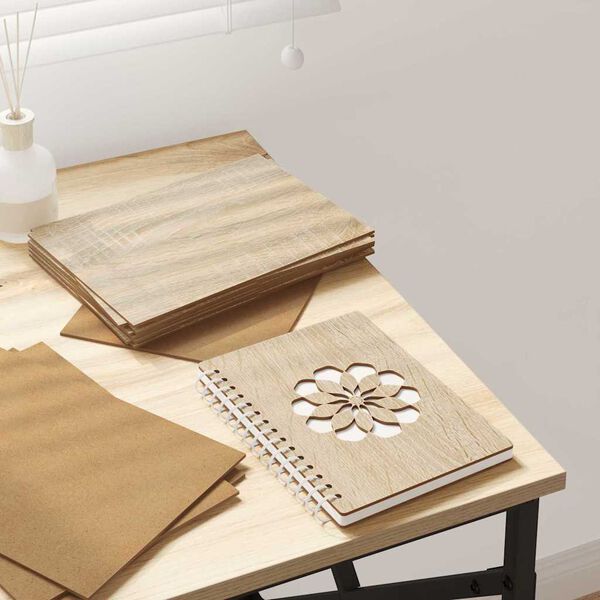 vidaXL Pannelli decorativi 12 pcs rovere sonoma 21 x 30 x 0.3 cm