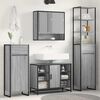 vidaXL Mobile da Bagno con cassetto Grigio Sonoma 40 x 30 x 100 cm