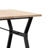 vidaXL Tavolo da Pranzo Telaio a Y 180x90x75,5 cm Legno Pino e Acciaio