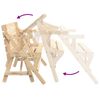 vidaXL Tavolo da Picnic con Panche in Legno Abete 2-in-1 Convertibile