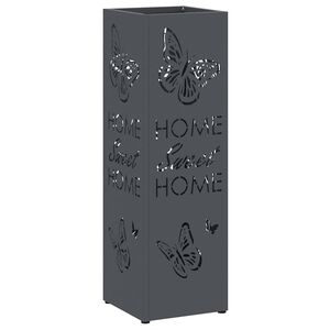 vidaXL Stand per Ombrelli da Pioggia Antracite 15,5 x 15,5 x 49 cm