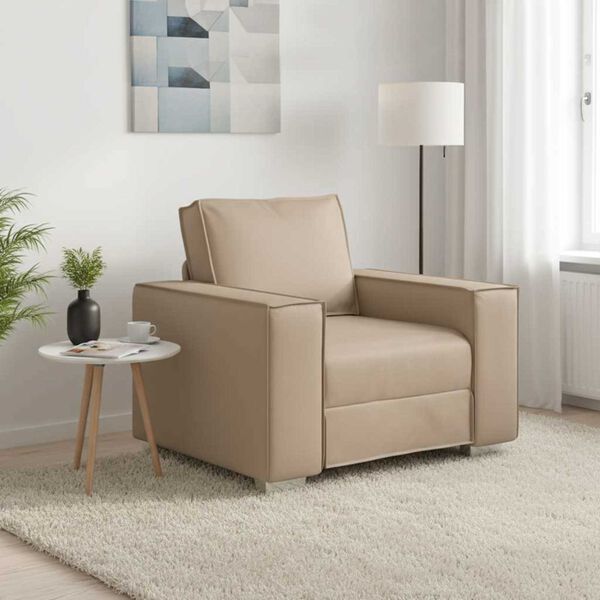 vidaXL Divano Cappuccino 99 x 78 x 84 cm Tessuto