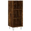 vidaXL Credenza Rovere Fumo 34,5x32,5x90 cm in Legno Multistrato