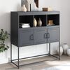 vidaXL Credenza Antracite 100,5x39x107 cm in Acciaio