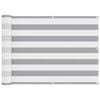 vidaXL Schermo da balcone Grigio chiaro e bianco 75 x 400 cm