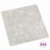 vidaXL Tavole per Pavimenti 55 pcs Grigio chiaro 5,11 m&sup2; PVC
