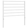 vidaXL Testiera di Ricambio in Metallo Bianco 90 cm